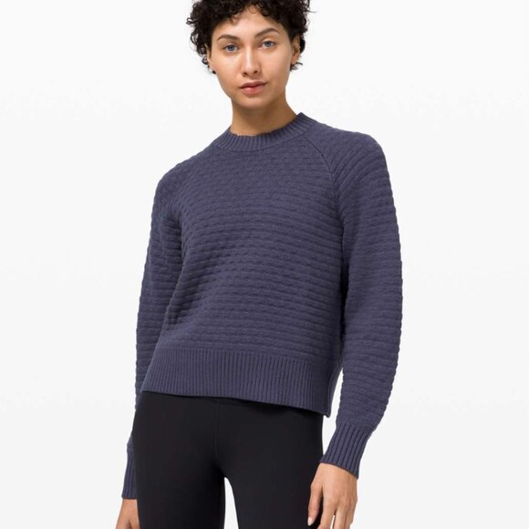 Lululemon Texture Play Crew Sweater Size 6 - Picture 4 of 4